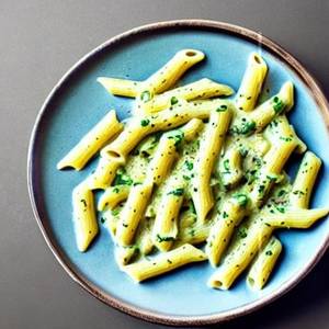 Creamy White Sauce Pesto Pasta