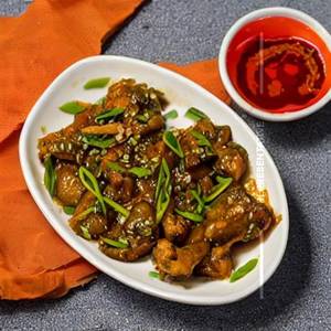 Plain Ginger Garlic Chicken Dry