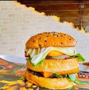 Paneer Double Decker Burger