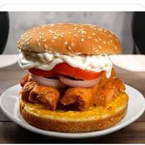 Seekh Kebab Burger