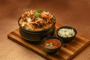 Chicken Dum Biryani Plate