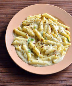 Jain Special White Sauce Pasta