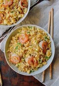 Prawns Burnt Garlic Fried Rice