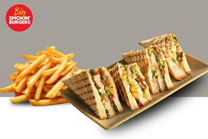 Chicken Club Sandwich (served With Fries)