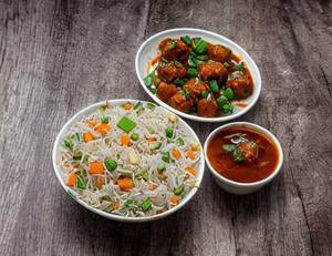 Veg Manchurian Fried Rice