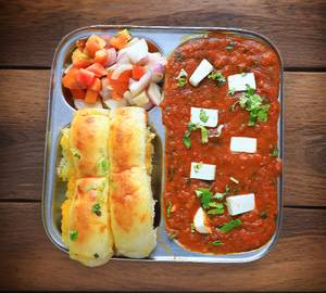Paneer Tukda Pav Bhaji