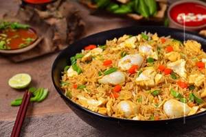 Egg Chicken Schezwan Fried Rice