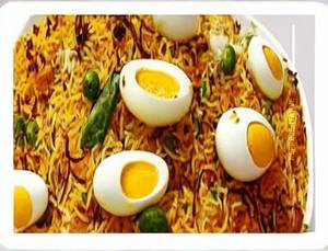 Egg Biryani With Raita