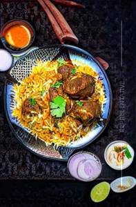 Mutton Biryani With Curry