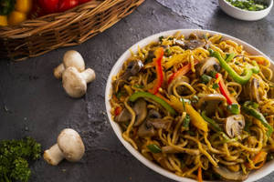 Mushroom N Chicken Noodles