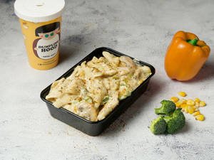 Veg Penne White Sauce Pasta
