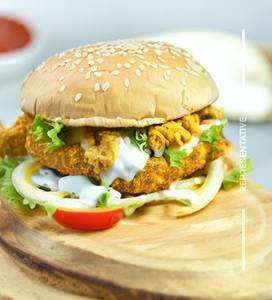 Chicken Masala Tikka Burger