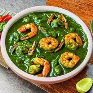 Prawns Green Masala