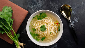 Vegetable And Noodle Clear Soup