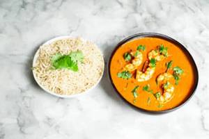 Prawns in Red Thai Curry