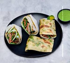 Haryali chaap roll