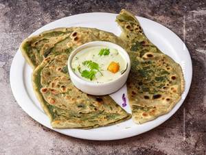 Palak Aloo Paratha