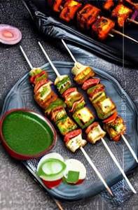 Tandoori Achari Paneer Tikka
