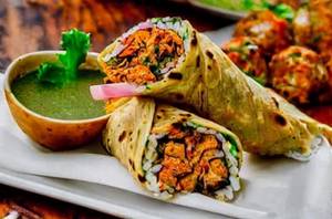 Chicken Seekh Kabab Roll 