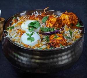 Paneer Tikka Handi Biryani
