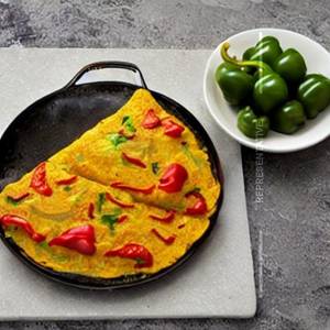 Bell Peppers & Olive Omelette