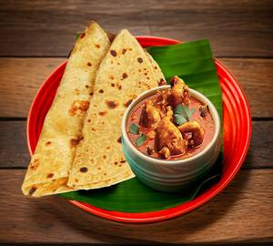 Chapati (3) & Chicken Curry