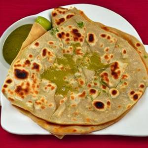 Stuffed Mattar Paratha