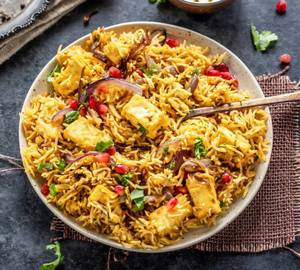 Zafrani paneer dum biryani