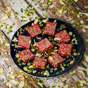 Kaju Gulkand Katli