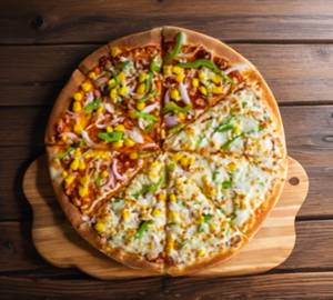 Cheese pizza and paneer tikka pizza  [6 inches]