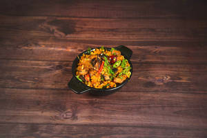 Mushroom Kothu Parotta