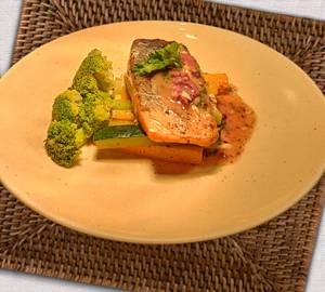 Grilled Salmon Steak 