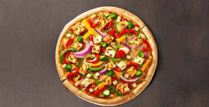 Paneer Onion Capsicum Pizza