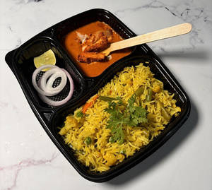 Pulao + Butter Chicken