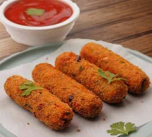 Special Veg Finger 8 Piece With Tomato Ketchup .