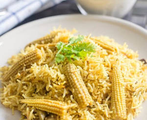 Baby Corn Pot Biryani