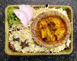 Bagara Rice + Chicen Curry