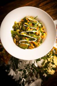 Roasted avocado salad