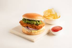 Fish Fillet Burger (Mushy Dip)