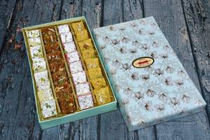 4 - Line Box #1 ( Sev Badam + Dodha Burfi + Pink Burfi + Bikaneri Burfi )