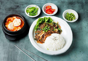 Japchaebap+Soontofu Jjigae
