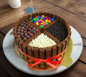 Kitkat Gems Delight Festival Chocolate Cake