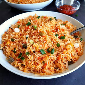 Schezwan Egg Fried Rice