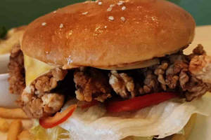 Crispy Fried Chicken Burger