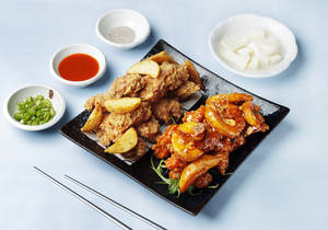 Half/Half Fried & Yangnyum With Bone