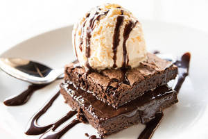 Brownie With Ice Cream