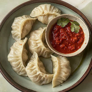 Vegetable Momos (8 Pcs)