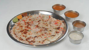 Cheese Tomato Onion Uttappam