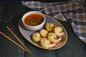 Golden Fried Prawns