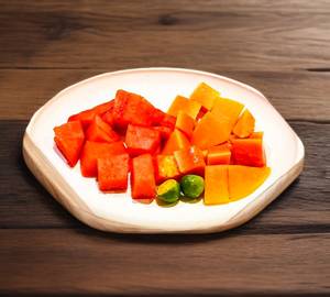 Watermelon And Pappaya Cuts Combo (550Ml)